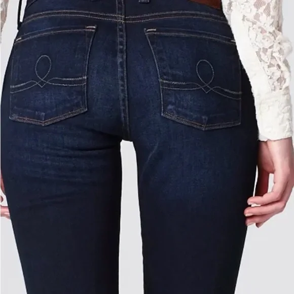 Lucky Jeans Women’s Sofia Straight Dark Blue Size 6 Regular. 32" inseam - Picture 2 of 7